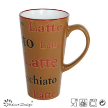 Brown Color V Shape 15oz Coffee Mug